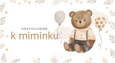 Přání k narození dítěte - medidek