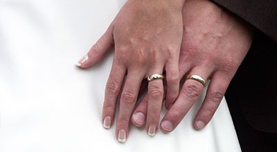 Svatební přání - ruka v ruce