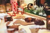 Přání k svátkům s vánočním cukrovím