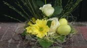 Velikonoční přání - žlutá kytice